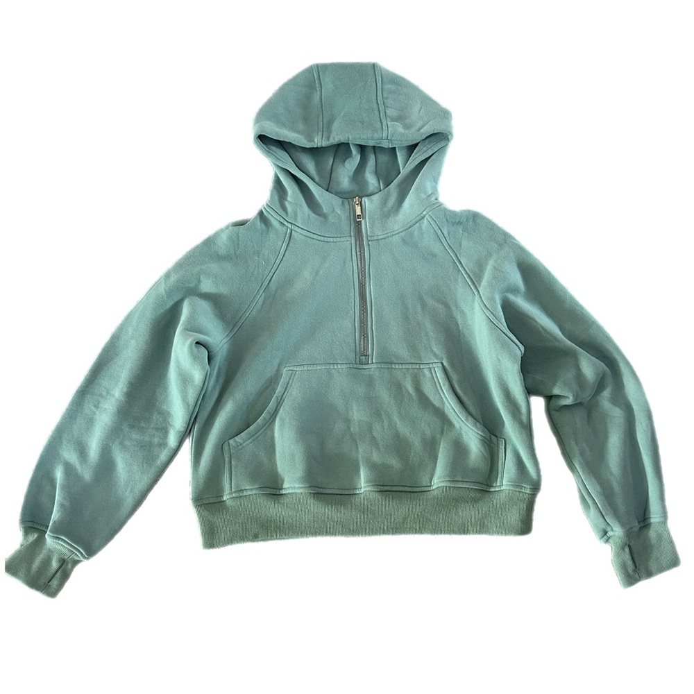 Half Zip Cropped Hoodies Fleece XS